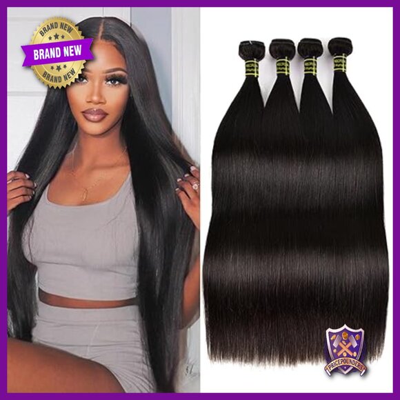 Brazilian Straight Human Hair Extensions 4 Bundles 24-30 Inch Virgin Hair main image 7